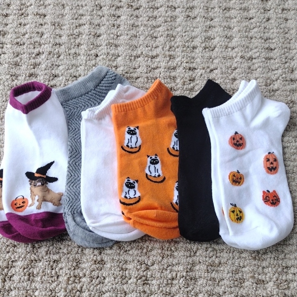 Ankle Socks, 6-pack 🎃👻🎃